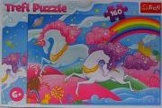 Opakowanie Puzzle 160 Galopujące jednorożce TREFL