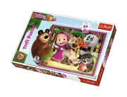 Puzzle 24 maxi Masza i Niedźwiedź TREFL. Wydawca: Trefl. Dadada.pl Opakowanie Puzzle 24 maxi Masza i Niedźwiedź TREFL