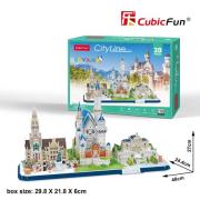 Puzzle 3D City Line Bavaria. Wydawca: Cubic Fun. Dadada.pl Opakowanie Puzzle 3D City Line Bavaria