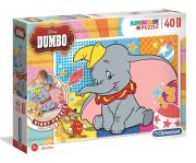 Opakowanie Puzzle 40 podłogowe Super kolor Dumbo