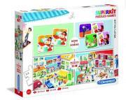 Opakowanie Puzzle Superkit 2x30 +memo +domino What's my job?