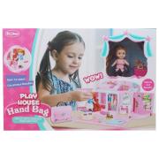 Opakowanie Rozkładany domek/kuferek z lalką i akcesoriami