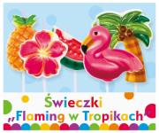 Opakowanie ŚWIECZKI PIKERY FLAMING W TROPIKACH 5 SZTUK PF-SPFT