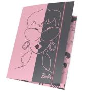 Opakowanie Teczka z gumką A4 Barbie różowo-szara 5 sztuk