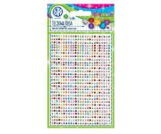 Opakowanie Tęczowa rosa naklejki kryształki