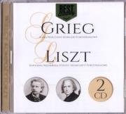 Wielcy kompozytorzy - Grieg, Liszt (2 CD). Autor: Edward Grieg, Ferenc Liszt. Dadada.pl Okładka książki Wielcy kompozytorzy - Grieg, Liszt (2 CD)