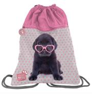 Worek na buty Studio Pets w różowe serduszka. Wydawca: Paso. Dadada.pl Opakowanie Worek na buty Studio Pets w różowe serduszka