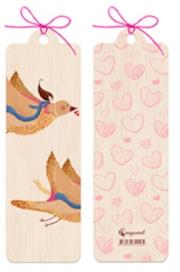 Opakowanie Zakładka drewniana Żółty ptaszek