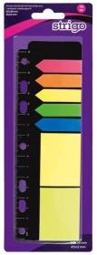 Opakowanie Zestaw zakładek i karteczek z linijką STRIGO