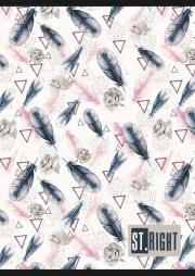 Opakowanie Zeszyt A5 St.Right 60 kartek w kratkę mix3 10 sztuk