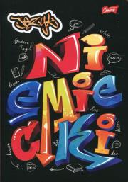 Opakowanie Zeszyt A5 Unipap 60 kartek w kratkę Niemiecki ściąga 10 sztuk