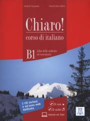 Chiaro B1 Libro dello studente ed eserciziario + CD. Autor: Savorgnani Giulia, Alberti Cinzia Cordera. Dadada.pl Okładka książki Chiaro B1 Libro dello studente ed eserciziario + CD