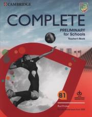 Complete Preliminary for Schools Teacher's Book. Autor: Fricker Rod, Emma Heyderman, May Peter. Dadada.pl Okładka książki Complete Preliminary for Schools Teacher's Book
