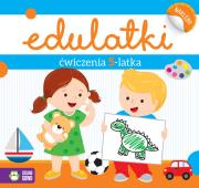ĆWICZENIA 5-LATKA EDULATKI. Autor: Dominika Bylica. Dadada.pl Okładka książki ĆWICZENIA 5-LATKA EDULATKI