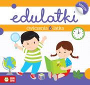 ĆWICZENIA 6-LATKA EDULATKI. Autor: Dominika Bylica. Dadada.pl Okładka książki ĆWICZENIA 6-LATKA EDULATKI