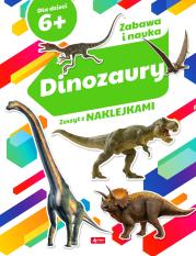 Okładka książki DINOZAURY ZESZYT Z NAKLEJKAMI