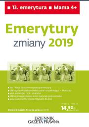 Okładka książki Emerytury - zmiany 2019