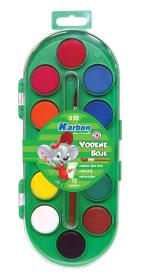 Opakowanie Farby akwarelowe 12 kolorów KARBON