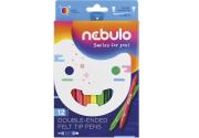 Opakowanie Flamastry dwustronne 12 kolorów NEBULO