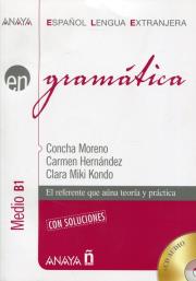 Gramatica Medio B1 con soluciones + CD. Wydawca: Hanayama. Dadada.pl Opakowanie Gramatica Medio B1 con soluciones + CD