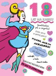 Opakowanie Kanret B6 Urodziny - 18-stka dziewczyny