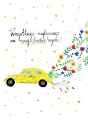 Okładka książki Karnet B6 Ślub - Auto