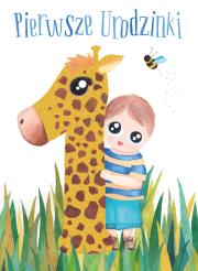 Opakowanie Karnet B6 Urodziny - Roczek chłopca