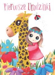 Opakowanie Karnet B6 Urodziny - Roczek dziewczynki