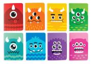 Opakowanie Kieszonkowe Mini Notesy - Potworki 8 sztuk