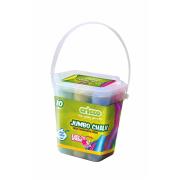 Kreda kolorowa Jumbo wiaderko 10szt CRICCO. Wydawca: Cricco. Dadada.pl Opakowanie Kreda kolorowa Jumbo wiaderko 10szt CRICCO