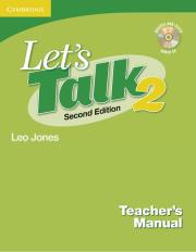 Okładka książki Let's Talk 2 Teacher's Manual 2 with Audio CD