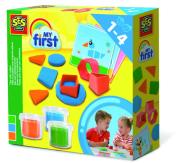 Opakowanie Moja pierwsza ciastolina z foremkami do wyciskania kształtów i obrazkami   3 x 90 gr