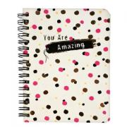 Opakowanie Notes na spirali kropki