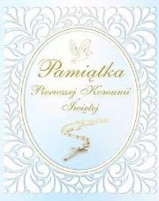 Okładka książki Pamiątka Pierwszej Komunii Świętej (różaniec)