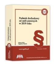 Okładka książki Podatek dochodowy od osób prawnych w 2019 roku