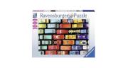 Puzzle 1000 Kolorowe modele. Wydawca: Ravensburger. Dadada.pl Opakowanie Puzzle 1000 Kolorowe modele
