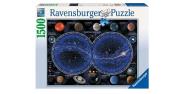 Puzzle 1500 Niebiańska mapa. Wydawca: Ravensburger. Dadada.pl Opakowanie Puzzle 1500 Niebiańska mapa