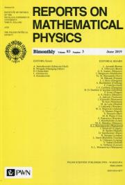 Reports on Mathematical Physics 83/3/2019. Wydawca: Wydawnictwo Naukowe PWN. Dadada.pl Opakowanie Reports on Mathematical Physics 83/3/2019