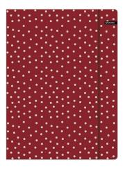 Opakowanie TECZKA Z GUMKĄ A4 BASIC GROSZKI CZERWONA