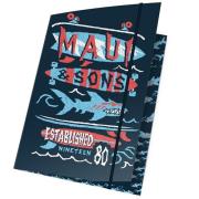 Teczka z gumką A4 Maui and Sons granatowo-czerwona 15 sztuk. Wydawca: Paso. Dadada.pl Opakowanie Teczka z gumką A4 Maui and Sons granatowo-czerwona 15 sztuk