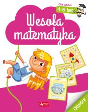 WESOŁA MATEMATYKA DLA DZIECI 4–5 LAT. Autor: Opracowanie zbiorowe. Dadada.pl Okładka książki WESOŁA MATEMATYKA DLA DZIECI 4–5 LAT
