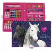 Opakowanie Zestaw artystyczny 71 elementów Konie 17
