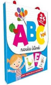 Okładka książki ABC Nauka literek. Karty edu. dla najmlodszych