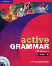 Active Grammar with answers Level 1 + CD. Autor: Davis Fiona, Rimmer Wayne. Dadada.pl Okładka książki Active Grammar with answers Level 1 + CD