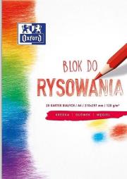 Opakowanie Blok rysunkowy A4/20K 120G biały (20szt) OXFORD