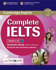 Complete IELTS Bands 5-6.5 Student's Book without Answers with CD-ROM with Testbank. Autor: Brook-Hart Guy, jakeman Vanessa. Dadada.pl Okładka książki Complete IELTS Bands 5-6.5 Student's Book without Answers with CD-ROM with Testbank