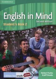 English in Mind 2 Student's Book + DVD-ROM. Autor: Puchta Herbert, Stranks Jeff. Dadada.pl Okładka książki English in Mind 2 Student's Book + DVD-ROM