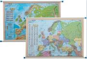 Okładka książki Europa mapa ścienna dwustronna polityczno - fizyczna 1:12 000 000