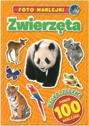 FOTO NAKLEJKI ZWIERZĘTA. Autor: Opracowanie zbiorowe. Dadada.pl Okładka książki FOTO NAKLEJKI ZWIERZĘTA