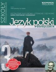 J.polski LO 3 Odkrywamy... podr ZPR w.2016 OPERON. Autor: Iwona Łapińska, Maciejewska Brygida, Sadowska Joanna. Dadada.pl Okładka książki J.polski LO 3 Odkrywamy... podr ZPR w.2016 OPERON